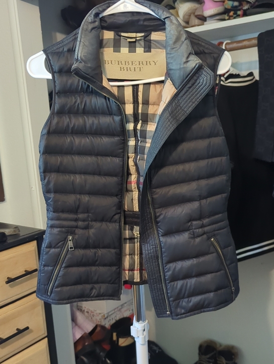 Burberry Jackets & Blazers - Authentic Burberry Quilted Puffer Plaid Nova Check Vest Size Small - CUTE!